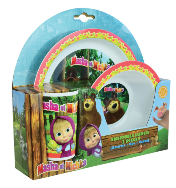 Fun House Coffret Repas Masha et Michka